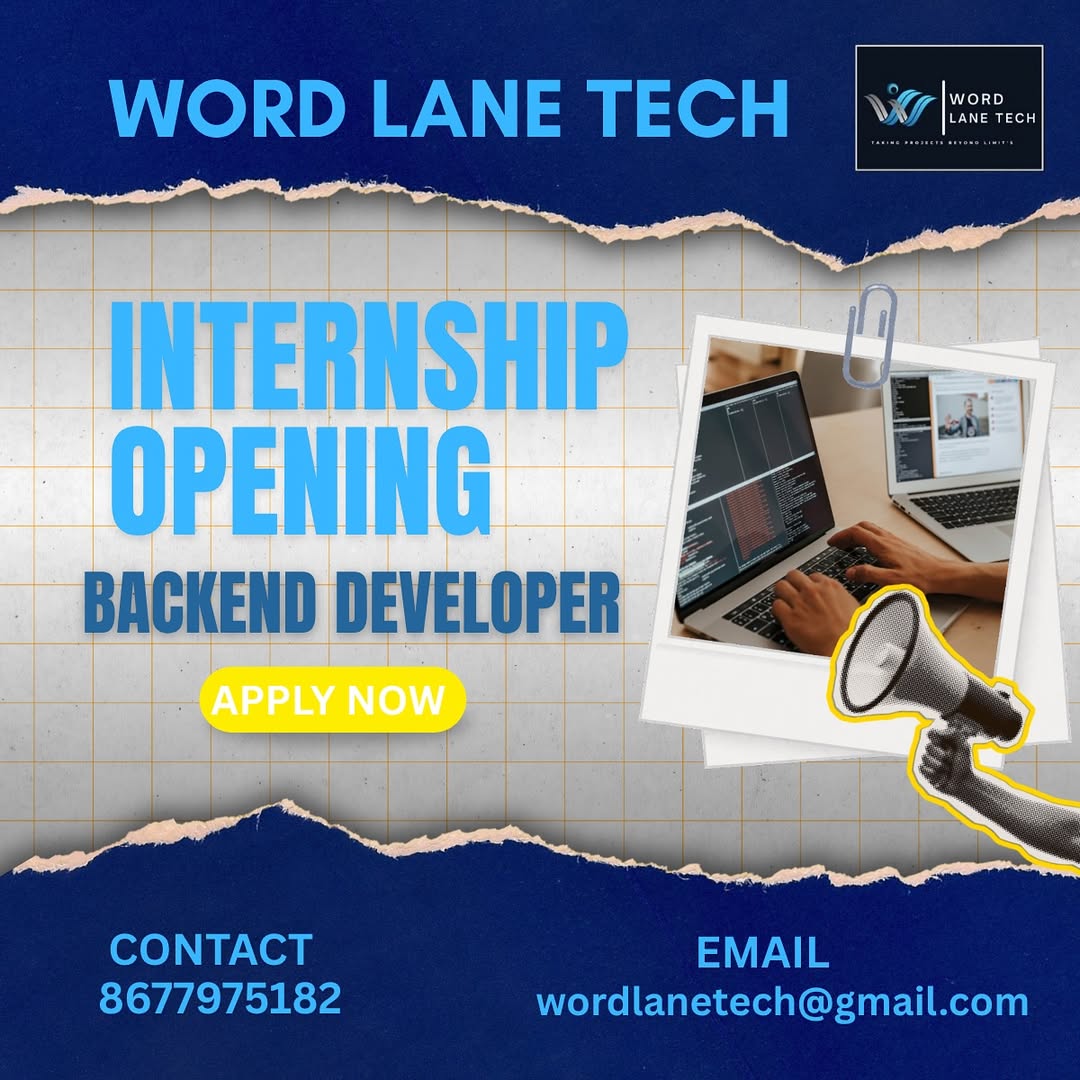 Intership Opportunity